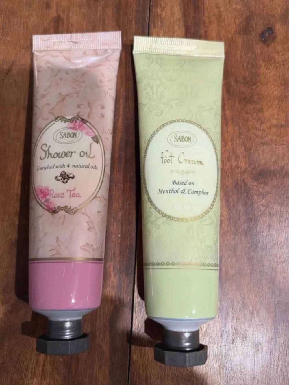 Sabon shower oil & foot cream